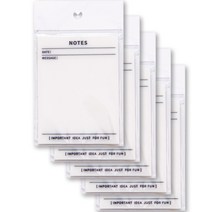오월의우리 투명 방수 접착 메모지 NOTE 9.5 x 7 cm 50p, 5개
