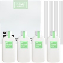 노디자인 디퓨저 150m x 4p + 리드스틱 20p 세트, 플라워하우스