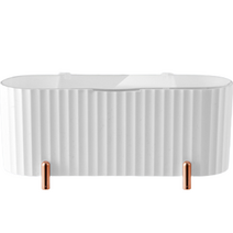 오브민 템바보드 3칸분리 화장솜 퍼프 면봉 정리함, 화이트, 1개