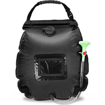휴대용 샤워 가방 20L, 블랙, 1개