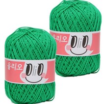 야나 올리오 뜨개실, 745 그린, 2개