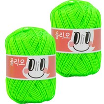 야나 올리오 뜨개실, 742 네온라임, 2개