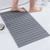 일라오 흡착식 다용도 미끄럼방지 발매트, 그레이, 1개