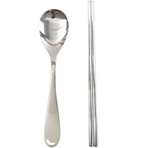 윌리브 국산 304스텐 벨로 아동커트러리세트, 실버, 숟가락 + 젓가락