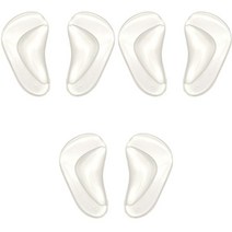 윙코코 반달 실리콘 아치 서포트 패치 좌 3p + 우 3p 세트, 투명, 1세트