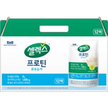 셀렉스 파우치 프로틴 음료 로우슈거 12p, 125ml, 12개