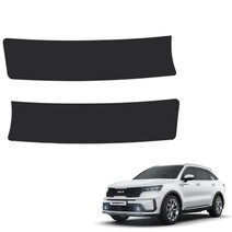 메이튼 스크래치 순정 컬러 가죽 트렁크스텝커버 SC, 쏘렌토 MQ4, 블랙