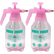 가꾸지오 투명 압축 분무기, 핑크, 2개