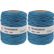 yarna 패브릭얀 르네상스 500g, 17 인디블루, 2개