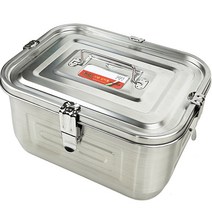 키친아트 무광택 사각 스텐 김치통, 1개, 4.8L