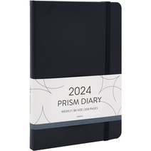 인디고 2024 프리즘 B6 위클리 날짜형 32절 다이어리, 딥네이비