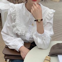 루나걸 샌토미 레이스 블라우스