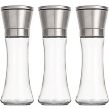 건파더 스테인리스 304 소금 후추 그라인더, 200ml, 3개