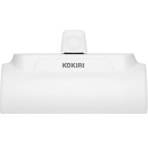 코끼리 미니 일체형 보조배터리 5000mAh C타입, 화이트