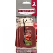 양키캔들 카자 차량용 방향제 3p, 1개, 블랙체리