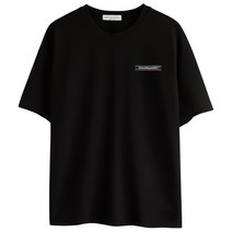 고스트리퍼블릭 남성용 네온 라벨 포인트 리버플 오버핏 반팔 티셔츠 GT 3186