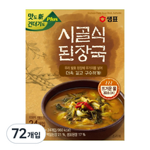 샘표 즉석 시골식 된장국, 12g, 72개입