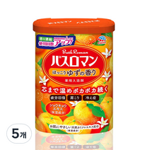 바스로망 입욕제 유자, 600g, 5개