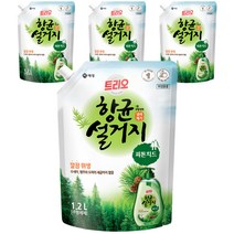 트리오 설거지 피톤치드 리필, 1.2L, 4개