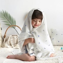쁘리엘르 블루베리 풍기인견 유아 쿨이불, 블루