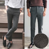 머시따 남성용 안감 기모 본딩 시크릿 밴딩 슬랙스