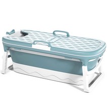 [편백나무아기욕조] 바디엔 이동 접이식 욕조 덮개세트 대형, 블루, 1세트