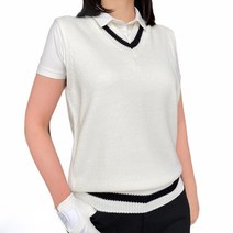 여성용 기본 브이넥 골프 베스트