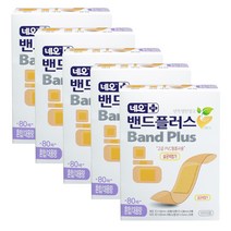 네오밴드플러스 밴드플러스에이 반투명반창고 혼합 80매입, 5개