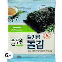 풀무원 들기름 돌김 10p, 40g, 6개
