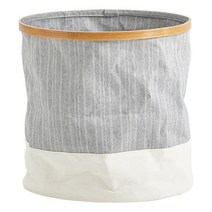 하우스레시피 오슬로 폴더블 바스켓 원형, 그레이, 1개