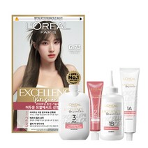 로레알파리 엑셀랑스 파리지앵 시크 염모제, 6 73 카키 브라운, 1개