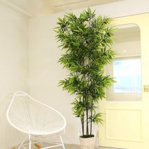 인조 대나무 인테리어 파티션 조경 조화식물 분리형 고급 대나무 오죽 240cm, 3개