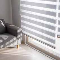 못없이 설치하는 안뚫어고리 내츄럴 콤비블라인드