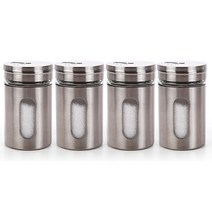 꽁쏘 다용도 가정용 프리미엄 스텐 양념통, 4개, 양념통 100ml, 100ml