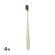 팡팡카트 호텔용 튼튼한 칫솔 베이지, 1개입, 4개