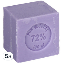 데오필버톤 라벤더향 마르세유 비누, 100g, 5개