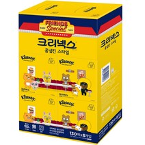 크리넥스 카카오 홈냅킨 130p, 화이트, 6개, 130매입