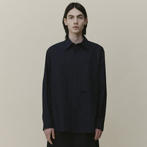 TNGT 남성용 세미 오버핏 스트레이트 칼라 레이어드 포켓 셔츠 TNSH1E705