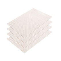 마켓감성 유럽스타일 격자 식탁매트 4p, 화이트계열, 45 x 30cm, 1개