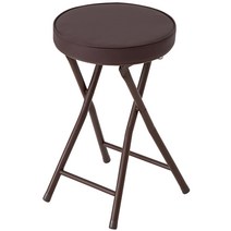 코멧 홈 접이식 쿠션 스툴, 브라운