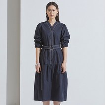 ALANITHEGREY 스티치 디테일 맥시 원피스