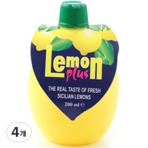 유로푸드 플러스 레몬 음료, 200ml, 4개