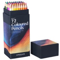 [색연필도서] 퍼플빈 전문가용 고급 색연필, 72색, 1개