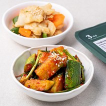 집반찬연구소 야채어묵볶음 110g + 오이부추무침 180g, 1세트