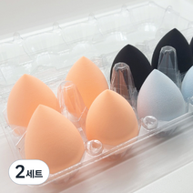 뷰티럽 대용량 논라텍스 사선 메이크업 스펀지 물방울 10p 세트, 랜덤발송, 2세트