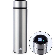 액센 온도 표시 텀블러 SK100, 실버, 480ml