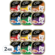 시저 버라이어티팩 반려동물 습식사료 6종 x 2p 세트, 버라이어티, 2세트