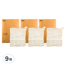 동구밭 순면 비누거품망, 9개