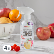 탐사 뿌리는 과일 야채 세정제, 500ml, 4개
