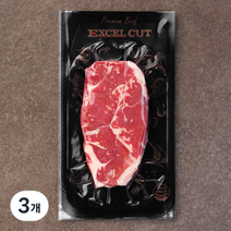 엑셀컷 채끝 스테이크 컷 (냉장), 200g, 3개